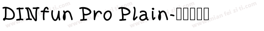 DINfun Pro Plain字体转换